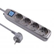 Удлинитель Electraline 3х1 4 гн. серебряный 1,5 м 62060