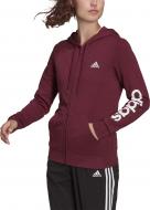 Джемпер Adidas W LIN FT FZ HD H07820 р. S червоний