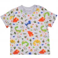 Футболка для мальчика Татошка р.74 серый 06501дино