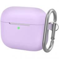 Чохол для навушників KeyBudz Elevate Series Keychain lavender AP3_S5_LVD for Apple AirPods 3