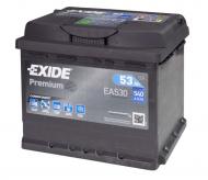 Аккумулятор автомобильный EXIDE Exide Premium 6СТ-53 Евро (EA530) 53Ah 540A 12V «+» справа