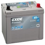 Акумулятор автомобільний EXIDE Premium 6СТ-65 АЗИЯ Евро (EA654) 65Ah 580A 12V «+» праворуч