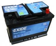 Аккумулятор автомобильный EXIDE 70 AGM 6СТ-70 Евро (EK700) 70Ah 760A 12V «+» справа