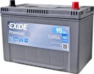 Акумулятор автомобільний EXIDE Premium 6СТ-95 Азія Євро (EA954) 95Ah 800A 12V «+» праворуч