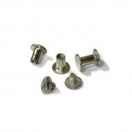 Болти для брошурування Agent металеві 8 мм срібло 100 шт.