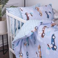 Комплект постельного белья MirSon Бязь Kids Time 18-0008 Bunny Races 110х140 см разноцветный