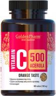 Витамин С Голден-Фарм ацерола со вкусом апельсина 500 мг 100 шт./уп.