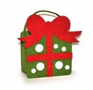 Корзина из фетра «Подарок» зеленый 17x13 см GoToArt