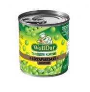 Горошок WellDar зелений консервований 425 мл з ключем