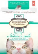 Корм сухий беззерновий Oven-Baked Tradition Nature’s Code для стерилізованих котів зі свіжого м'яса курятини 350 г