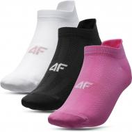Носки 4F NOSD4-SOD213-53S+20S+10S р.35-38 белый/черный/розовый 3 шт.