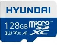 Карта памяти Hyundai microSDXC 128 ГБ Class 10 (SDC128GU3) + adapter