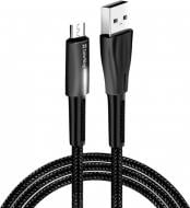 Кабель ColorWay USB - MicroUSB Zinc Alloy + Led 2.4А 1 м black
