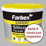 Краска силиконовая Farbex фасадная база В мат 10 л 12 кг