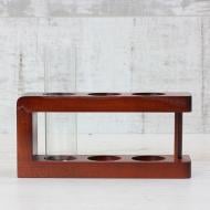 Подставка для канцелярии с 1 цилиндром вишня 300521 Стеклоприбор