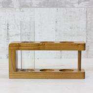 Подставка для канцелярии с 1 цилиндром орех 300541 Стеклоприбор