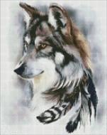 Алмазная мозаика Вожак стаи 40х50см Идейка