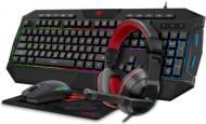 Игровой набор Havit 4в1 (клавиатура + мышь + гарнитура + коврик) HV-KB501CM