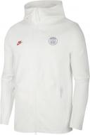 Джемпер Nike PSG M NSW TCH PCK HOODIE FZ CL CI2131-104 р. L белый