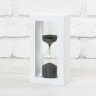 Часы песочные Часы песочные белые 5 мин песок черный Стеклоприбор
