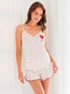 Майка женская Roksana Love 1806/16407 р. 48 белый с красным