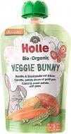 Пюре Holle "Veggie Bunny" с морковью, сладким картофелем и горошком" органическое (с 6 месяцев) 100г