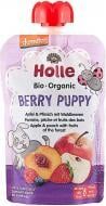 Пюре Holle "Berry Puppy" с яблоком, персиком и лесными ягодами органическое (с 8 месяцев) 100г