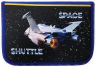 Пенал Space Shuttle 210/70D PL 20007 CLASS синий с черным