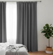 Штора-блэкаут свинцово-серый 150х27 см