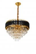 Люстра стельова Sensio Nuvella 8xE14 золото/чорний PR-PLHC2302-60