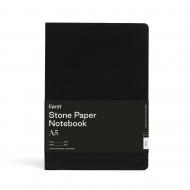 Блокнот для записей Classic A5 нелинованный черный мягкий Karst Stone Paper