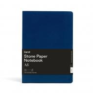 Нотатник Classic A5 лінійка темно-синій м’який Karst Stone Paper