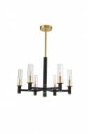 Люстра потолочная Sensio Rivola 6xG9 черный/золото PR-PL241026-6.1