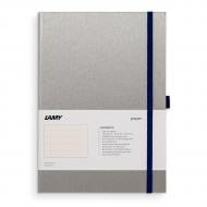 Нотатник A5 лінійка хром та синій Lamy