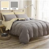 Комплект постельного белья MirSon Cambarco 12-0712 + 19-0000 бежевый/серый