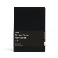 Блокнот для записей Classic A5 клеточка черный мягкий Karst Stone Paper
