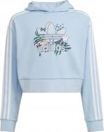 Джемпер Adidas CROP HOODIE H22597 сиреневый
