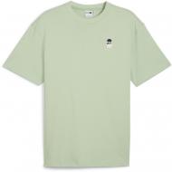 Футболка Puma DOWNTOWN 180 LOGO TEE 62437589 р.S зеленый