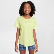 Футболка Nike G NK DF ONE STD SS TOP HBR FZ5600-736 р.S желтый