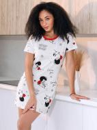 Ночная рубашка Roksana LOVE 1761/16408 р.XL белый с красным