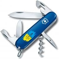 Ніж швейцарський Victorinox SPARTAN UKRAINE Тризуб фігурний на фоні прапора (12інстр) Vx13603.2_T1026u