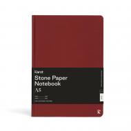 Блокнот для записей Classic A5 точка пино бордо Karst Stone Paper