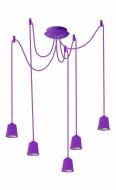 ВИТРИНА! Подвес ERKA 525 5x60 Вт E27 фиолетовый 525004
