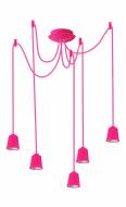 ВИТРИНА! Подвес ERKA 525 5x60 Вт E27 розовый 525006
