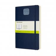 Блокнот для записей Classic Expanded средний нелинованный сапфир мягкий Moleskine