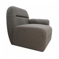 Диван модульный Richman Дольче одинарный со спинкой и правым подлокотником лорена 1007 стил темно-серый 910x830x800 мм