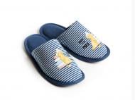 Тапки домашние Twins HS-VL закрытые с полоской р.36/37 синий
