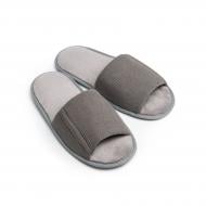 Капці домашні Twins HS-VL вельвет mono р.42/43 сірий