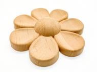 Декоративная панель деревянная розетка 1 шт, RZ.13.90 88х90x14 мм