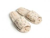 Капці домашні Twins HS-VL вельвет р.38/39 бежевий із малюнком